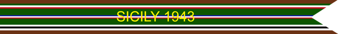 Sicily 1943 U.S. Army European-African-Middle Eastern Theater Campaign Streamer